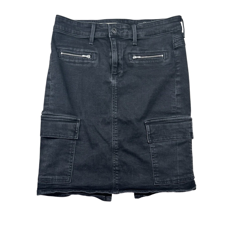 Adriano Goldschmeid Skirt Women 25 Pencil The Tyler Cargo Denim Stretch Slim Y2K